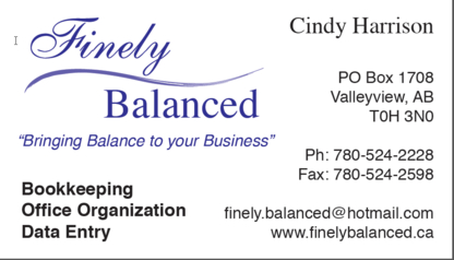 Finely Balanced Ltd - Bookkeeping