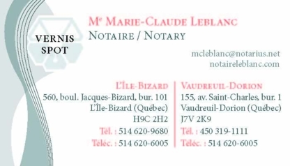 Leblanc Marie Claude - Notaires