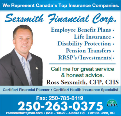 Sexsmith Financial Corp - Health, Travel & Life Insurance