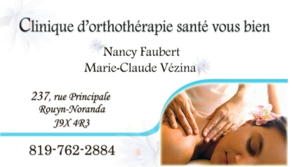 Clinique d'Orthothérapie Santé Vous Bien - Massage Therapists