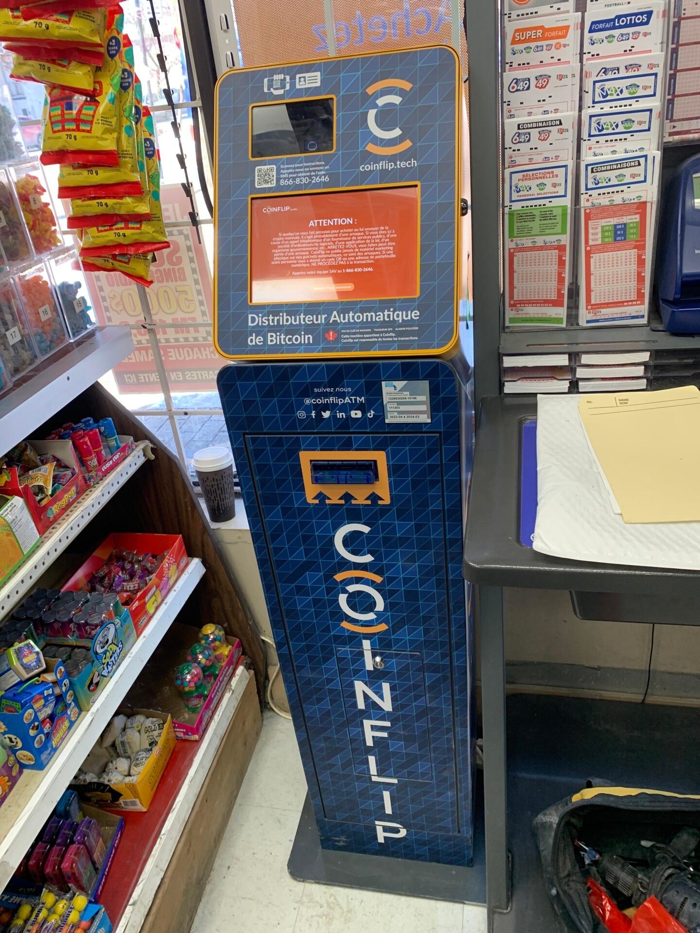 CoinFlip Bitcoin ATM - Le Depanneur Nobert (Longueuil) - Banques