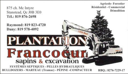 Plantation Francoeur - Entrepreneurs en excavation