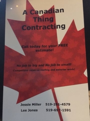 A Canadian Thing Contracting - Roofers