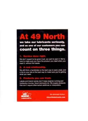 49 North Lubricants - Huiles lubrifiantes