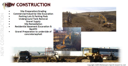 Bettenson's Sand & Gravel Co Ltd - Excavation Contractors