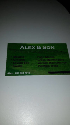 Alex & Son Landscaping Inc - Paysagistes et aménagement extérieur