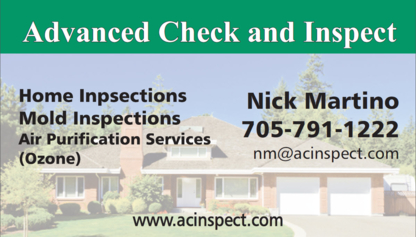 Advanced Check and Inspect - Inspection de maisons