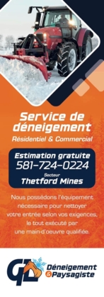 Déneigement & Paysagiste G.L. - Landscape Contractors & Designers