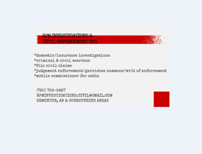 RPM Investigations & Civil Enforcement - Investigators