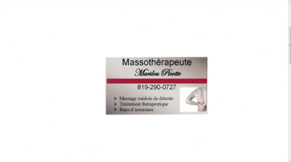Massothérapie Marilou Picotte - Massothérapeutes enregistrés