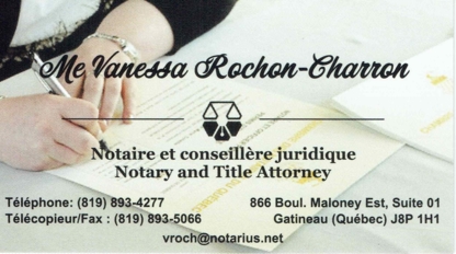 Vanessa Rochon Charron Notaire - Notaires