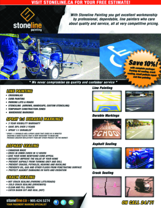 StoneLine Painting & Sealing - Pavement Marking