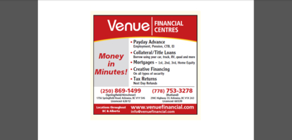 Venue Financial Centres - Payday Loans & Cash Advances