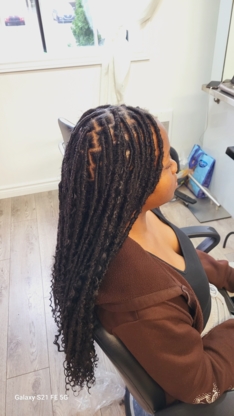 Francine cheveux d'or, tresses africaines - Coiffure africaine