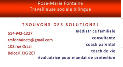 Rose Marie Fontaine Médiatrice Familiale - Consultation conjugale, familiale et individuelle