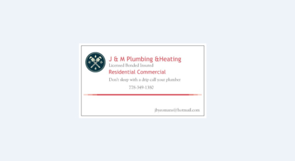 J & M Plumbing & Heating - Plombiers et entrepreneurs en plomberie