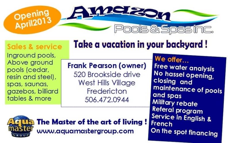 Amazon Pools And Spas Inc - Fredericton, NB - 520 Brookside Dr | Canpages