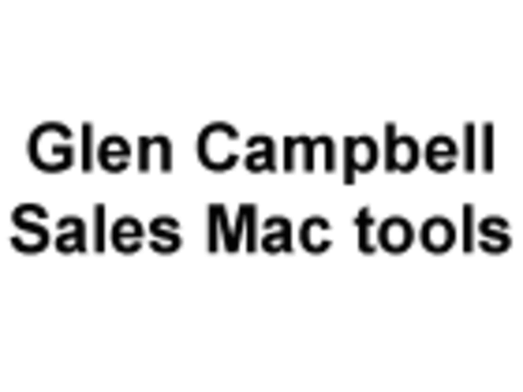 photo Glen Campbell Sales Mac tools