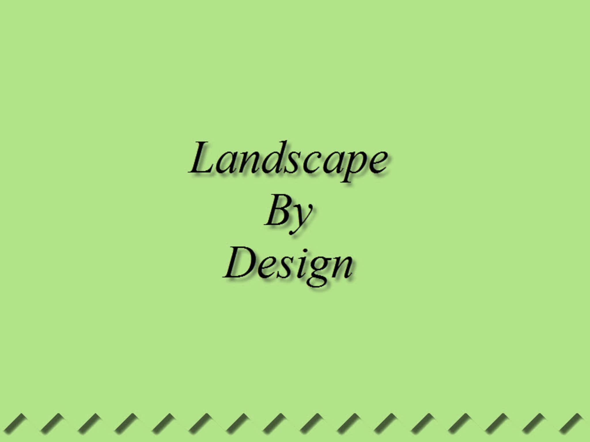 photo Landscape By Design