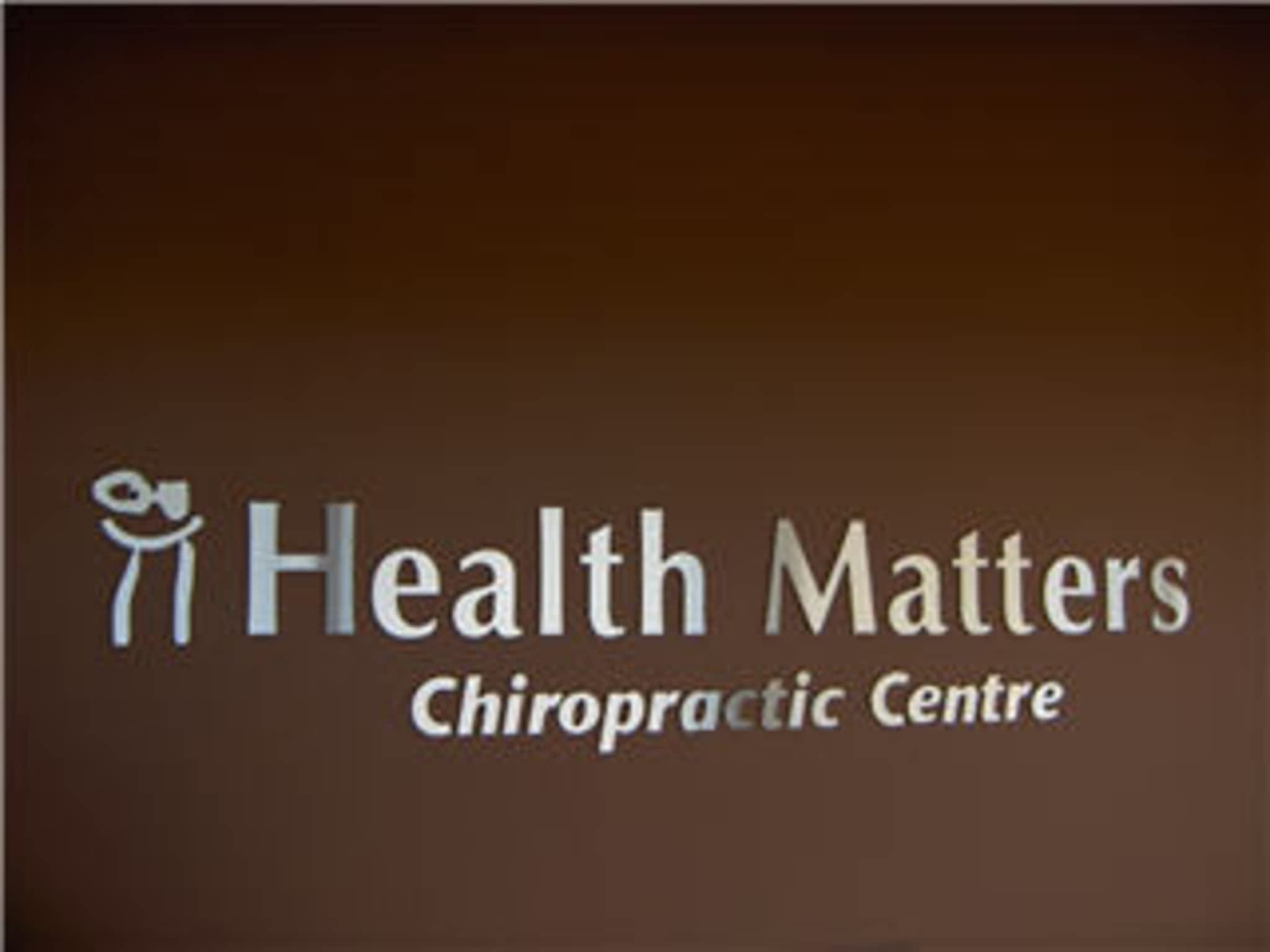 photo Health Matters Chiropratic