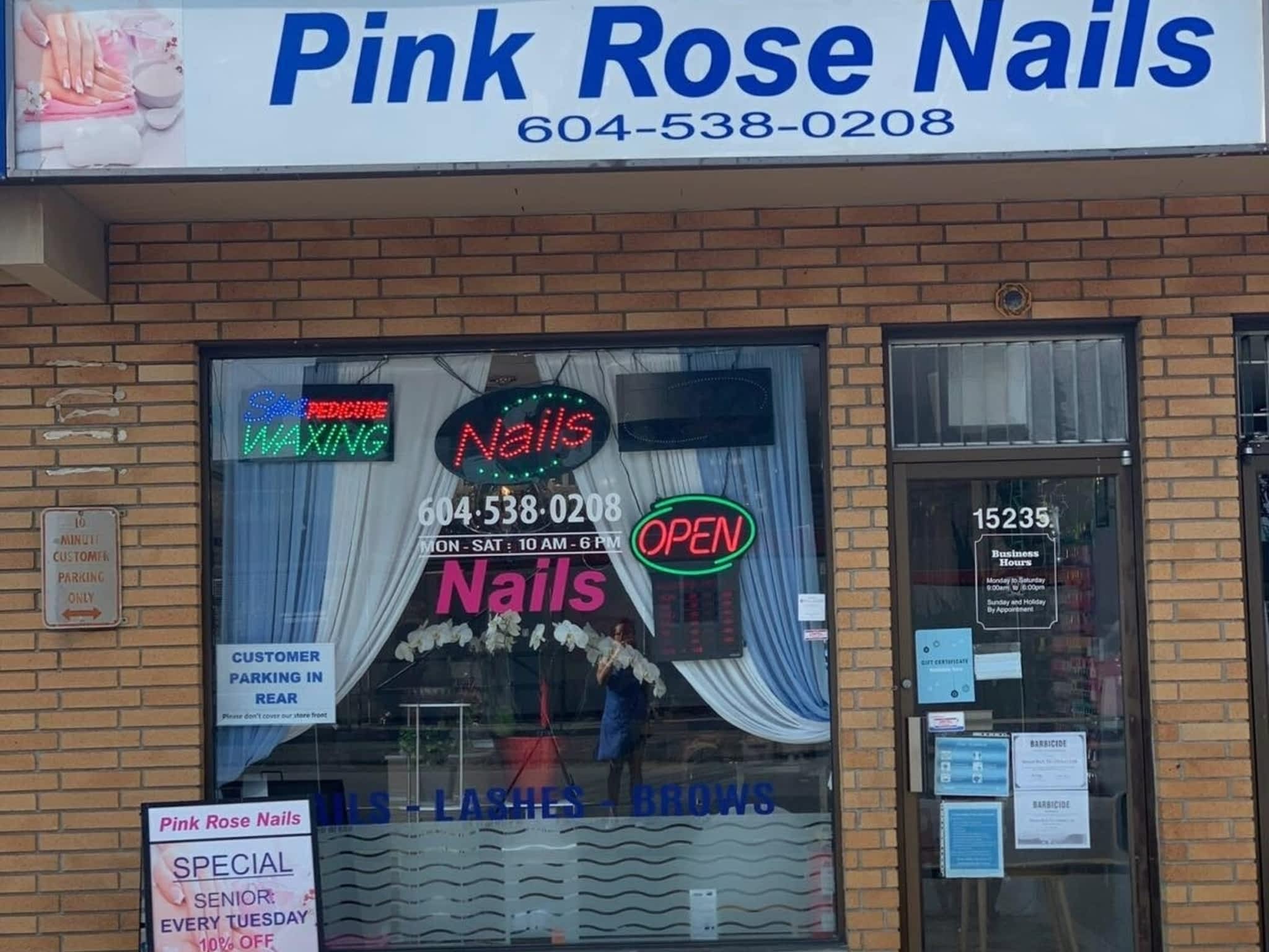 photo Pink Rose Nails