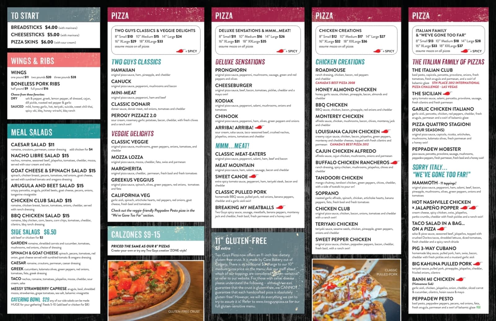 Two Guys A Pizza Place Menu Hours Prices 316 11 St S Lethbridge Ab Two Guys A Pizza Place Menu Hours Prices 316 11 St S Lethbridge Ab