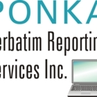 Ponka Verbatim Reporting Services Inc. - Court & Convention Reporters