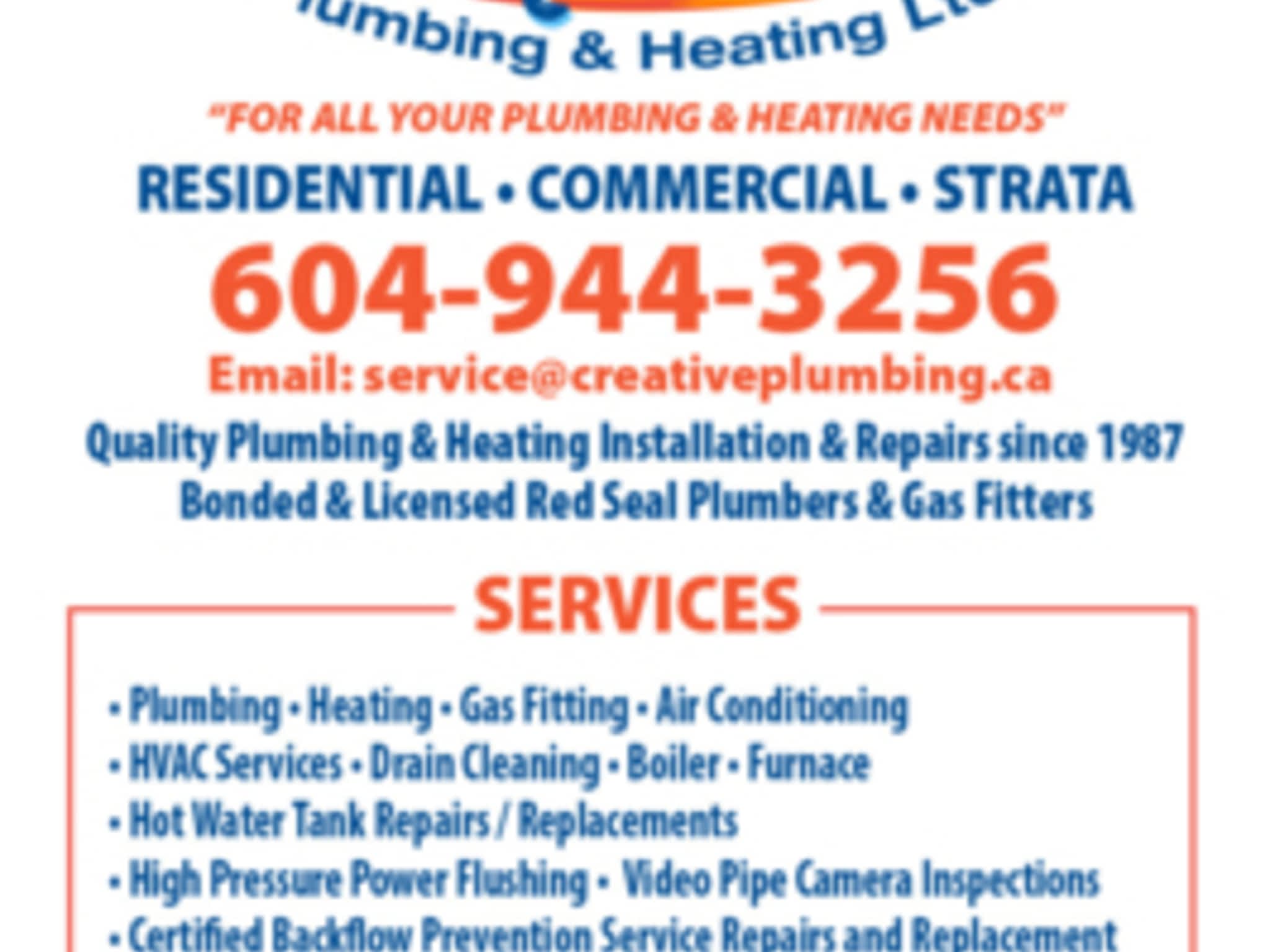 photo Creative Plumbing & Heating Ltd