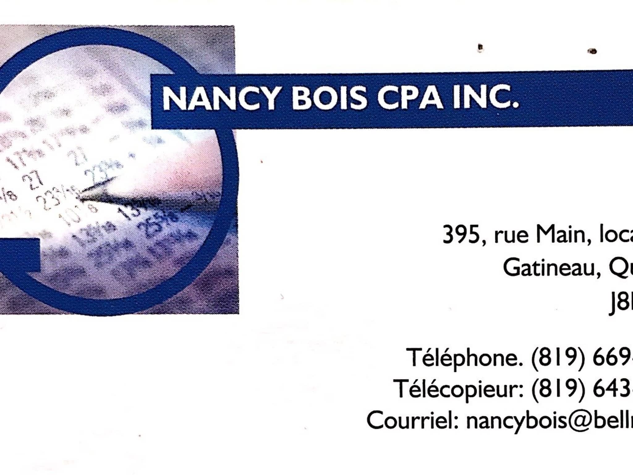 photo Nancy Bois CPA Inc