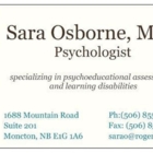 Sara Osborne M.A. L.Psych