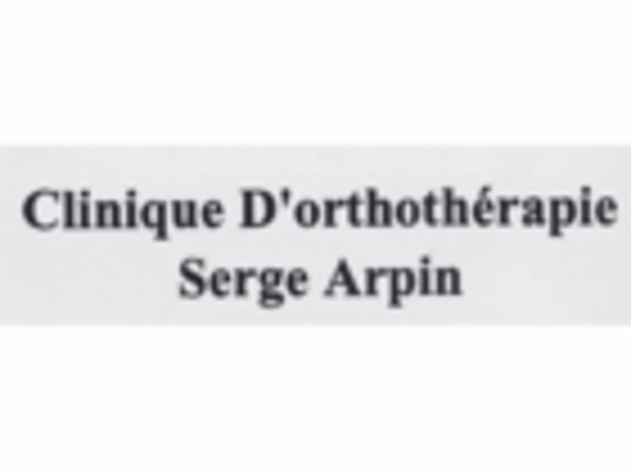 photo Clinique D'Orthothérapie Serge Arpin