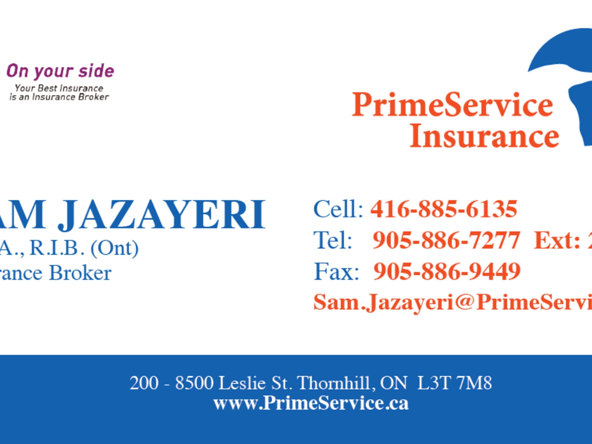 photo Sam Jazayeri - Prime Service Insurance