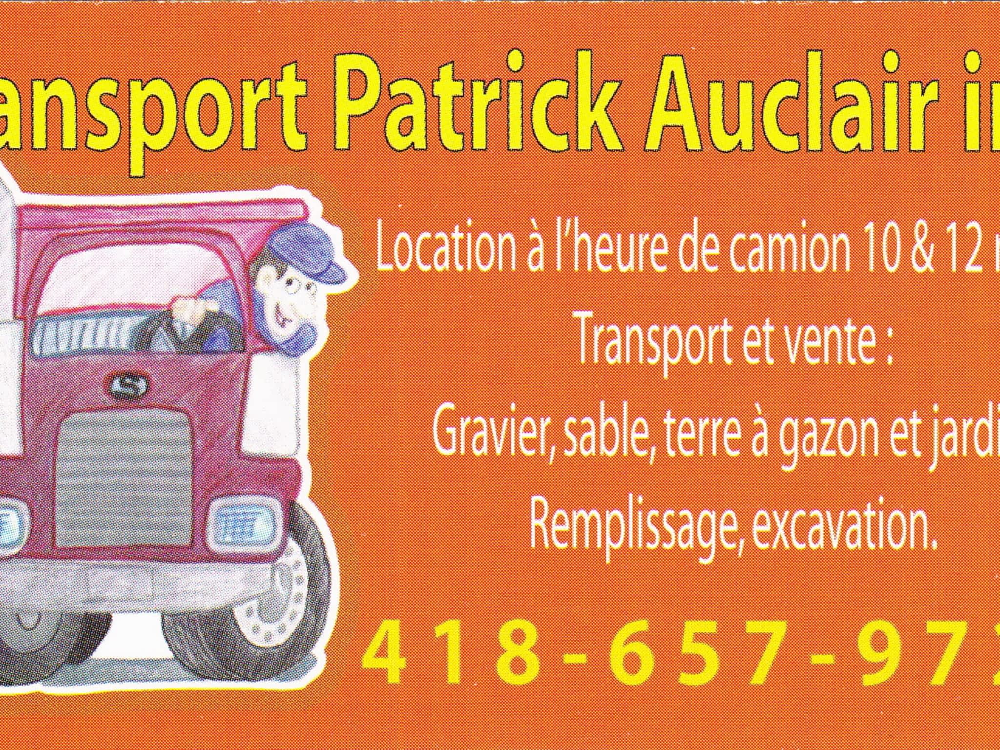 photo Transport Patrick Auclair Inc