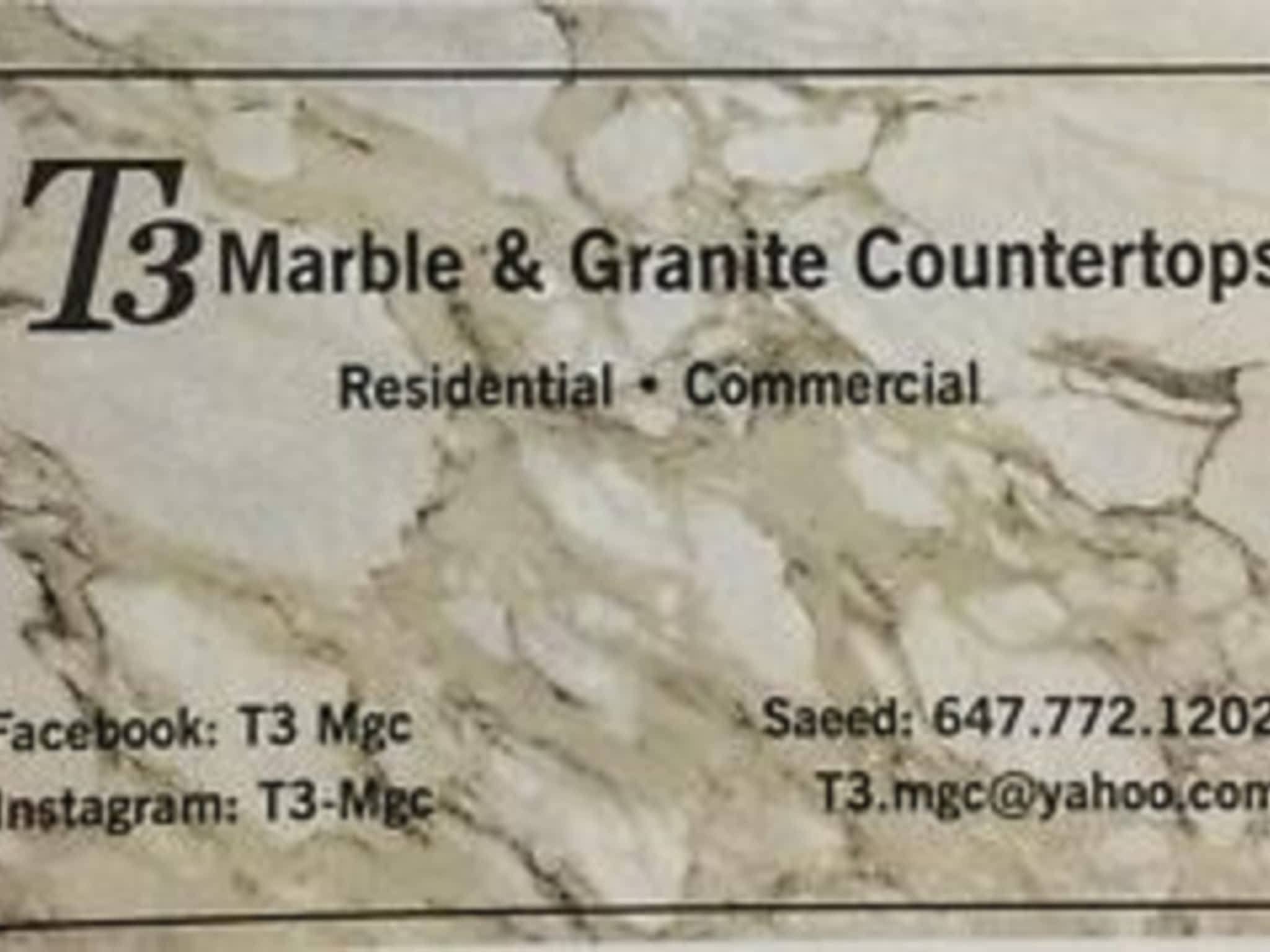 photo T3 Marbel & Granite Countertop