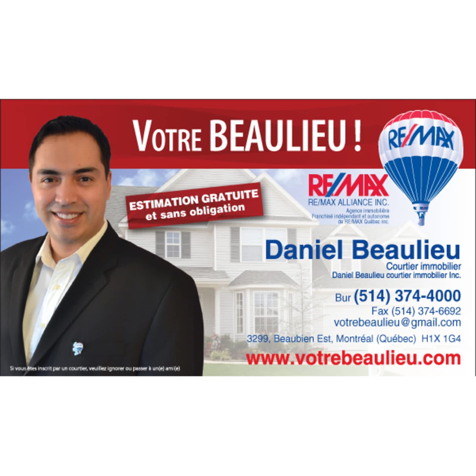 Daniel Beaulieu Courtier Immobilier Remax Opening Hours 3299 Rue Beaubien E Montreal Qc