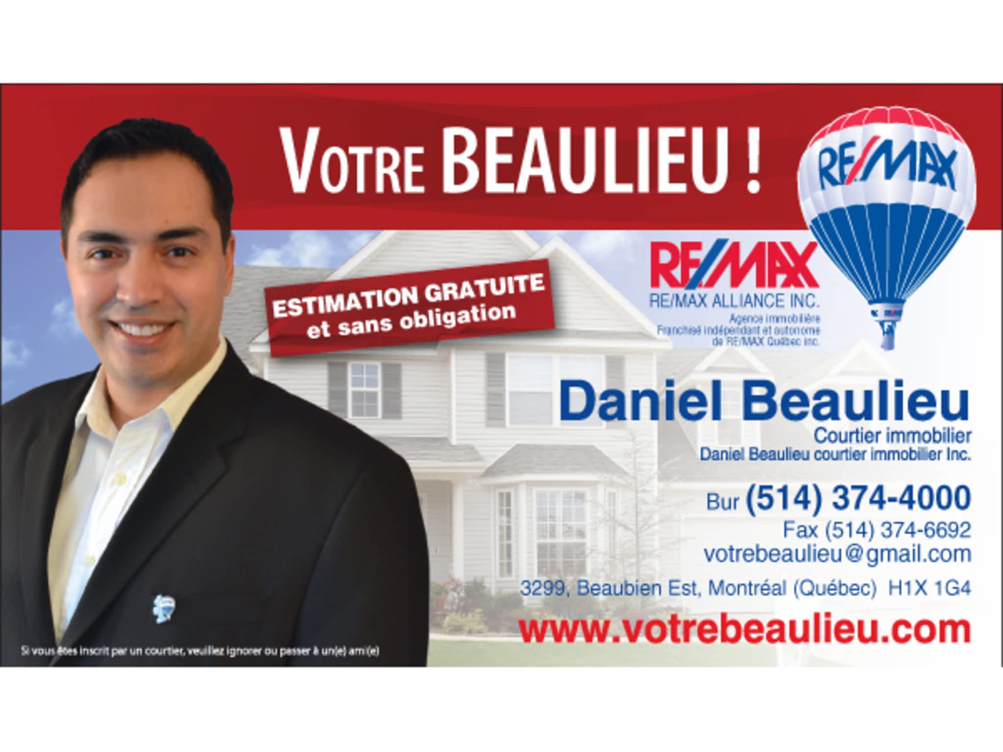 photo Daniel Beaulieu courtier immobilier REMAX