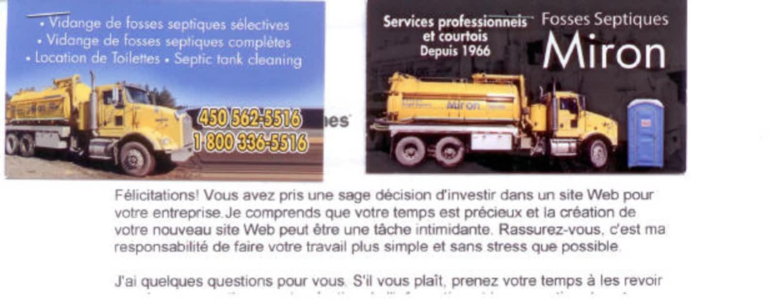 fosse septique miron