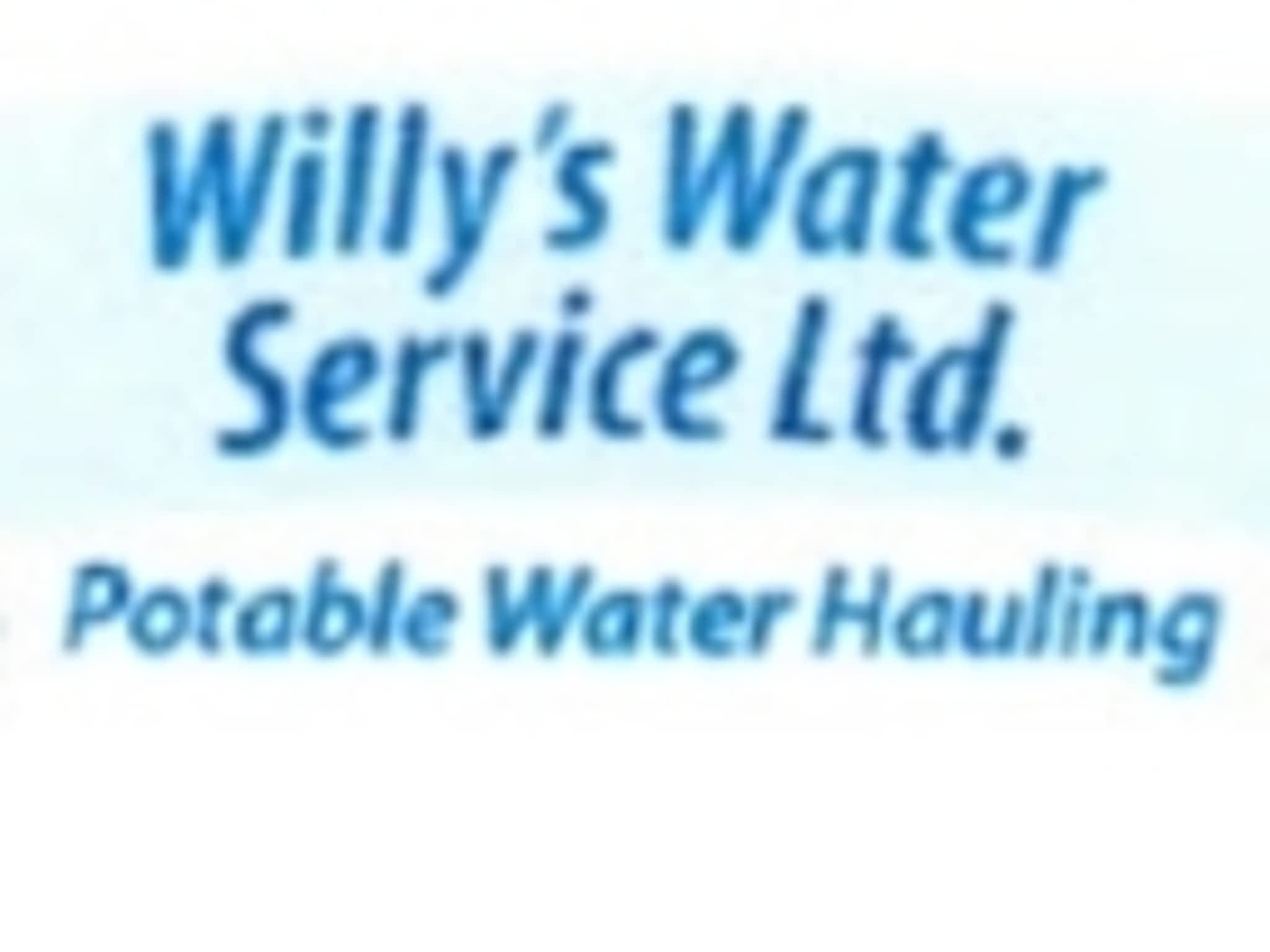 photo Willy's Water Service (2001) Ltd