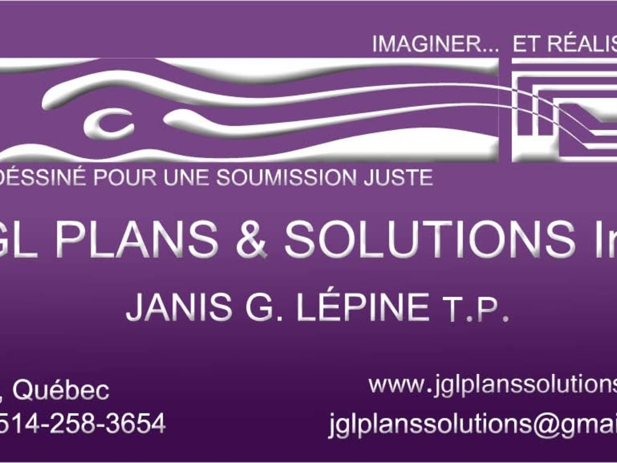 photo JGL Plans & Solutions Inc