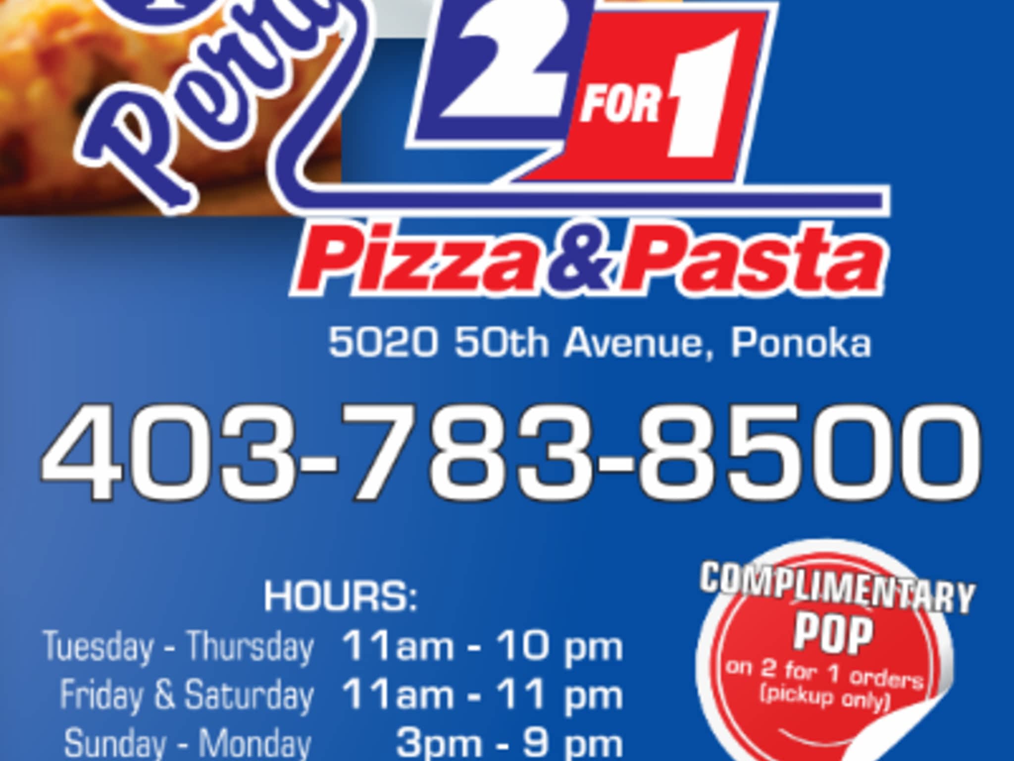 photo Perry's 2 for 1 Pizza & Pasta