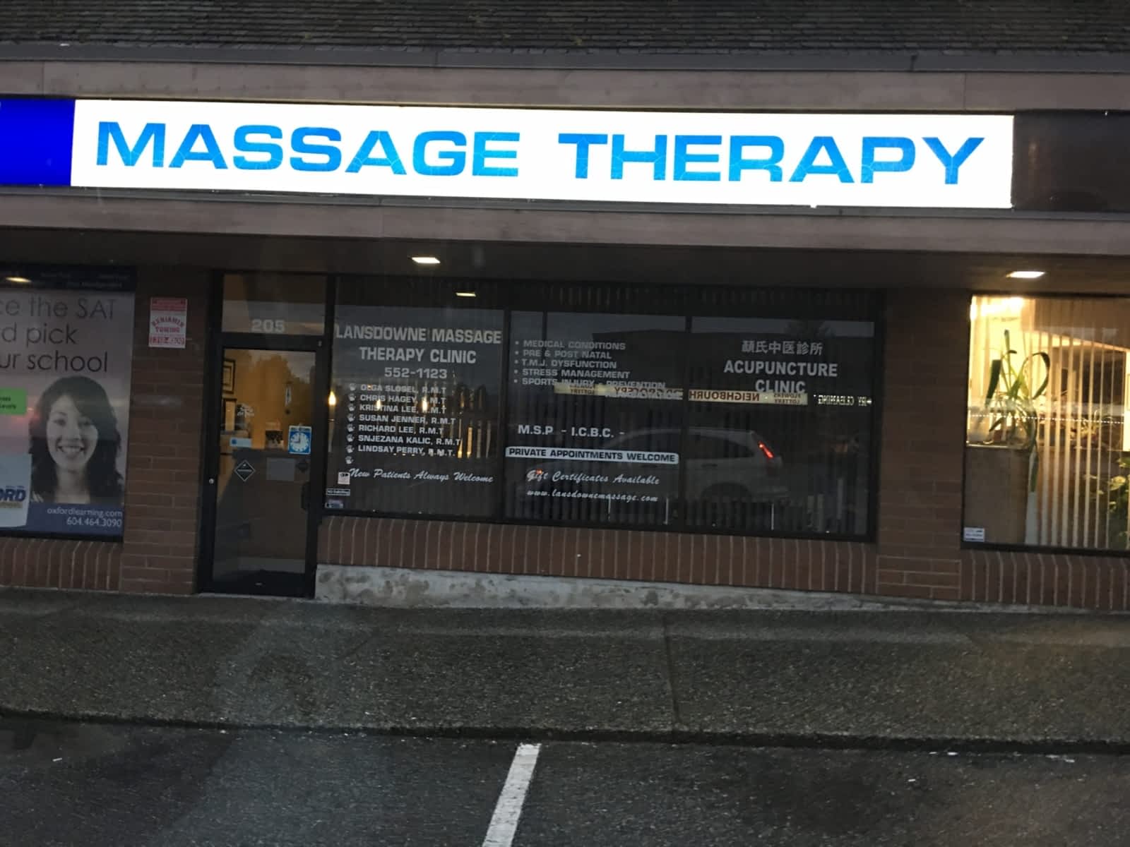 Lansdowne Massage Therapy Clinic Opening Hours 205 1194 Lansdowne Dr Coquitlam Bc 