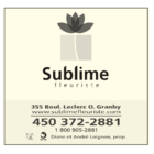 Sublime Fleuriste - Logo