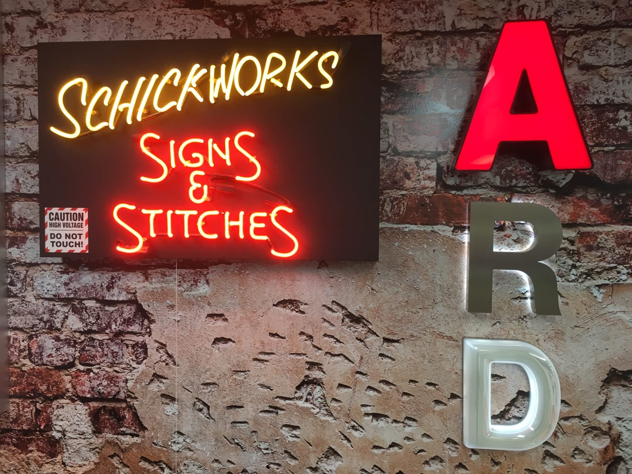 photo Schickworks Signs & Stitches
