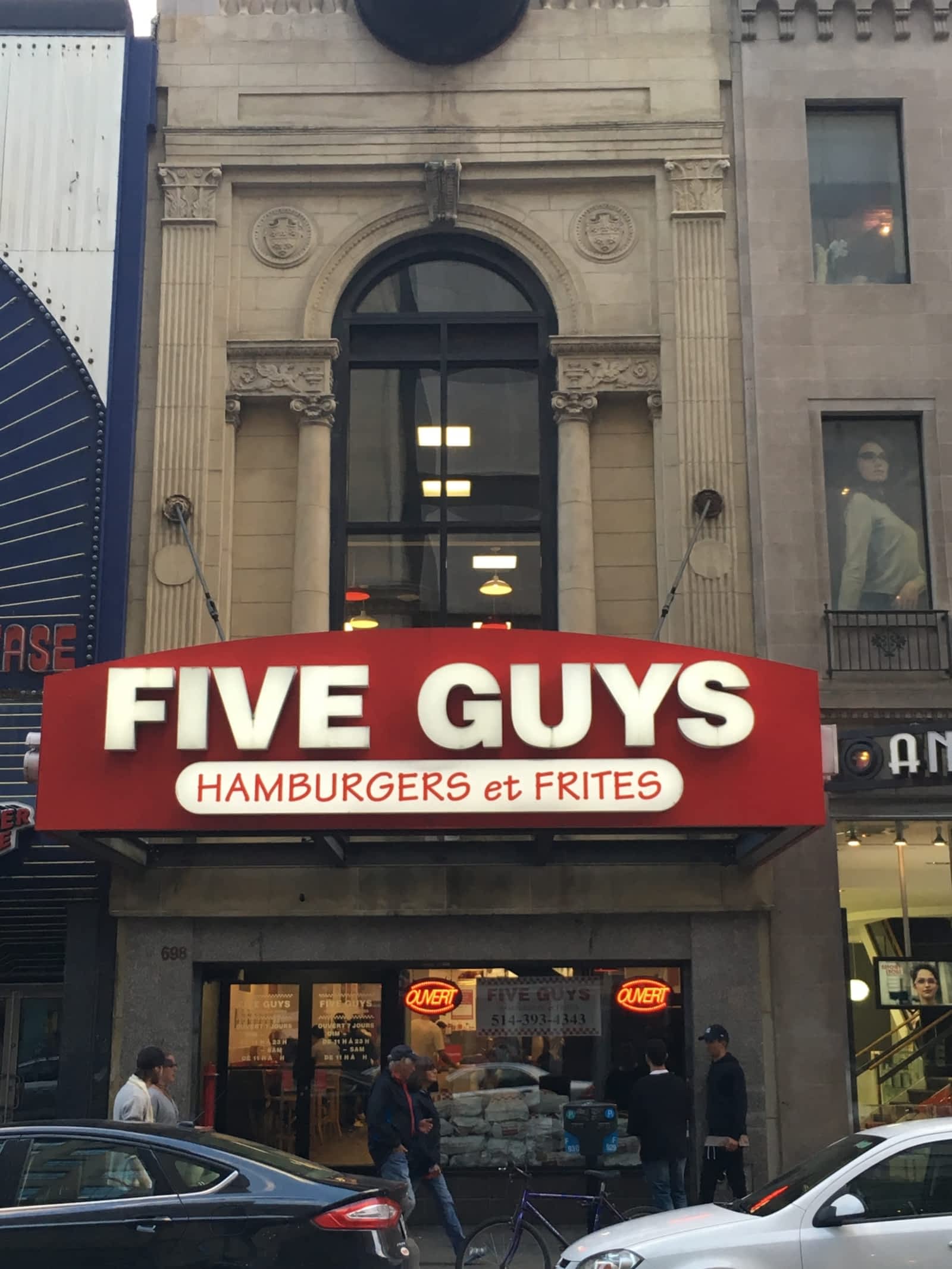 Five Guys Horaire d'ouverture 698 Rue SainteCatherine Ouest