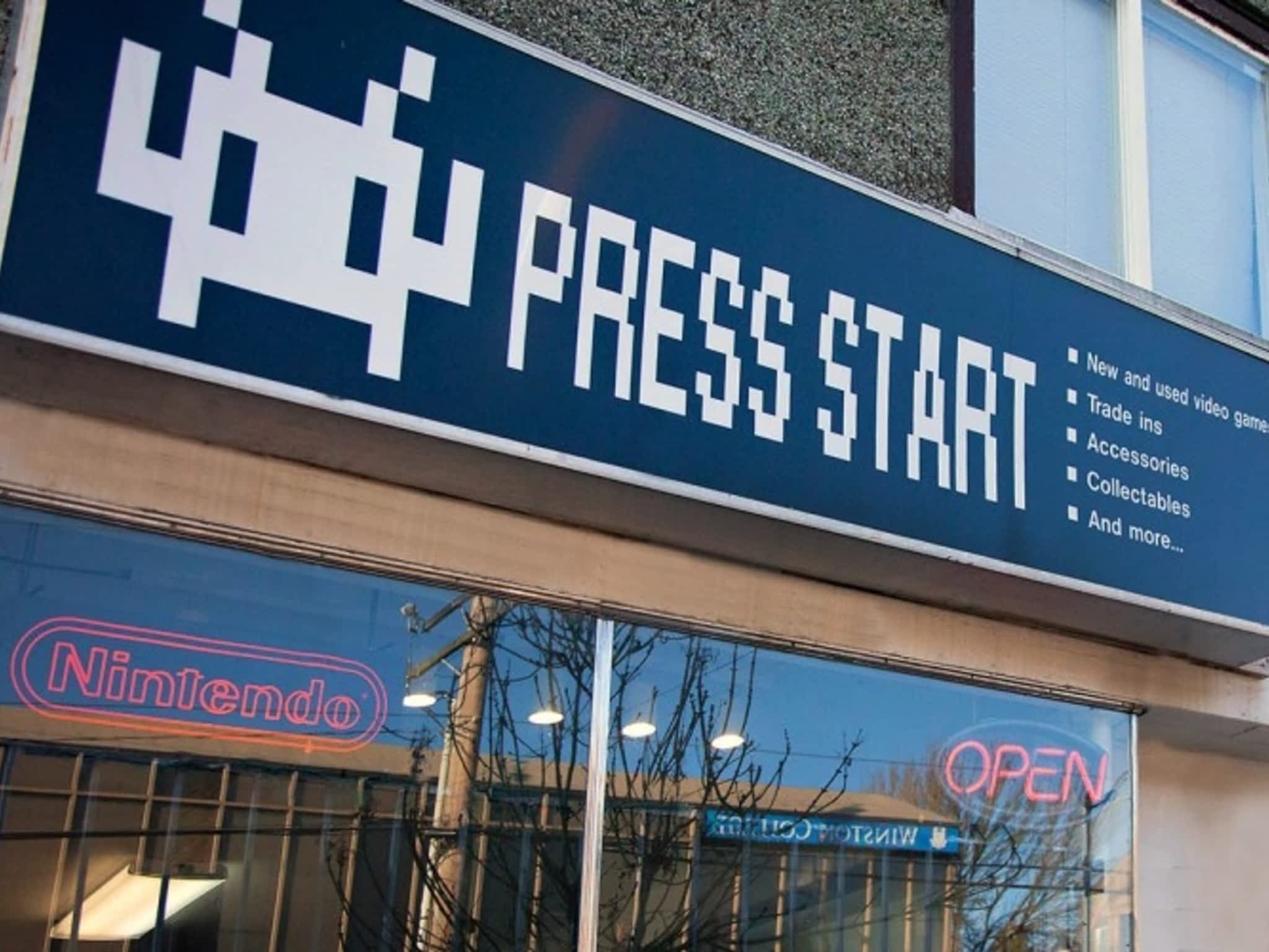 photo Press Start Video Games
