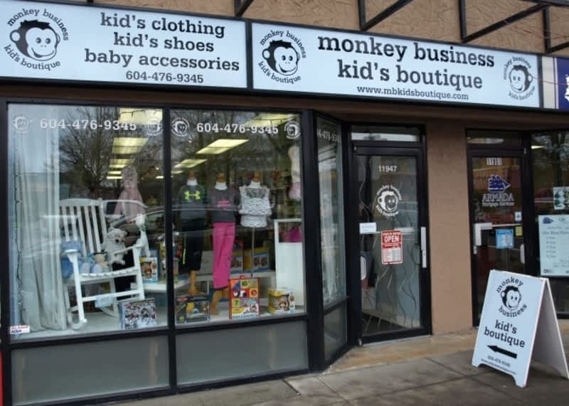 Monkey Business Kids Boutique Inc Opening Hours 11947 224 St