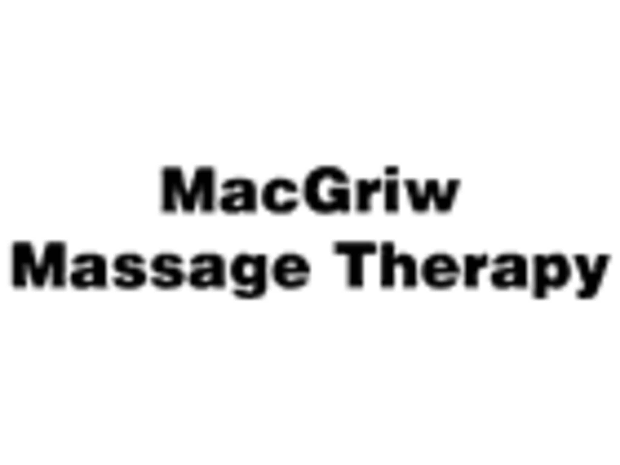 photo MacGriw Massage Therapy