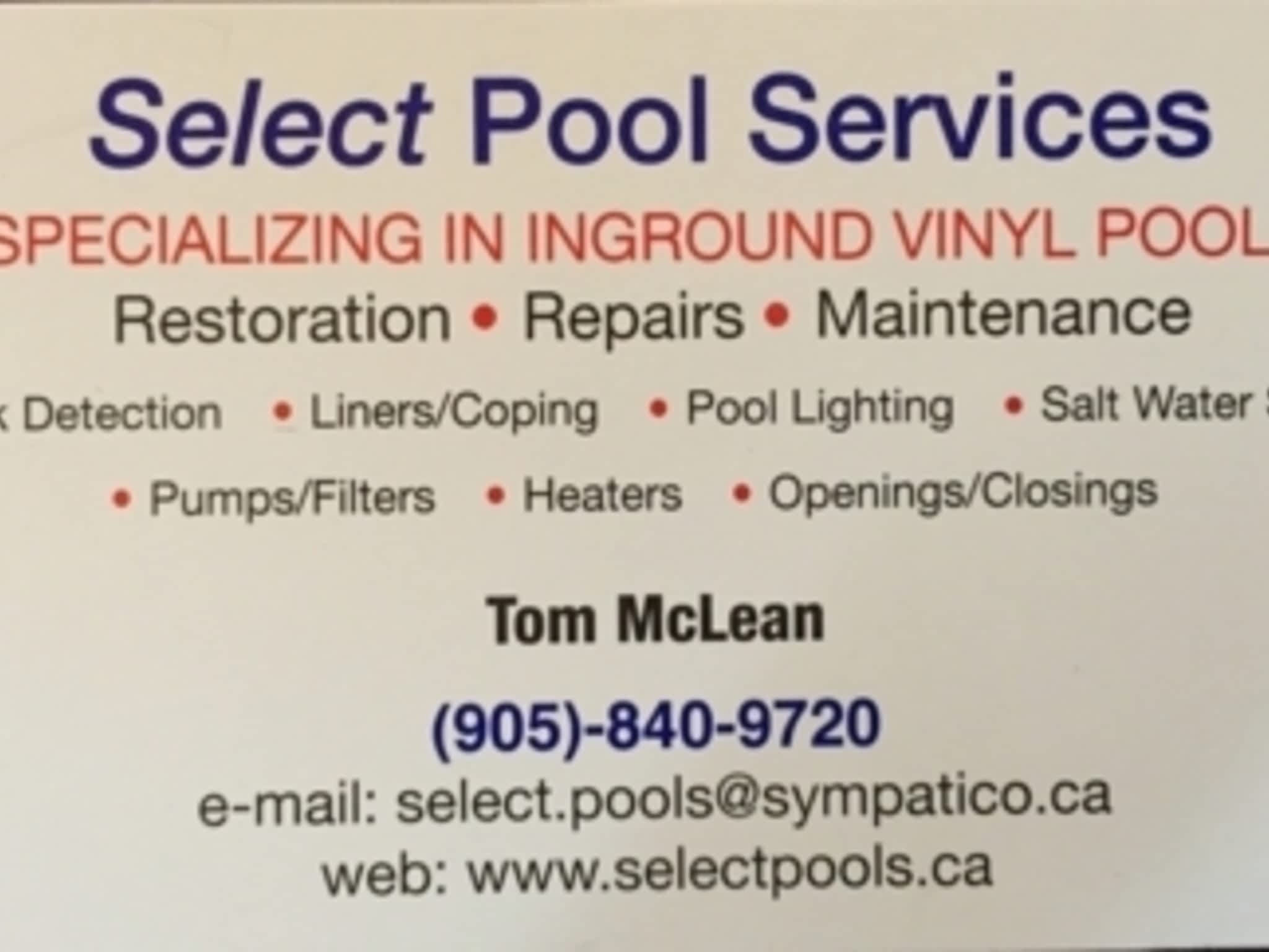photo Select Pool Services Inc