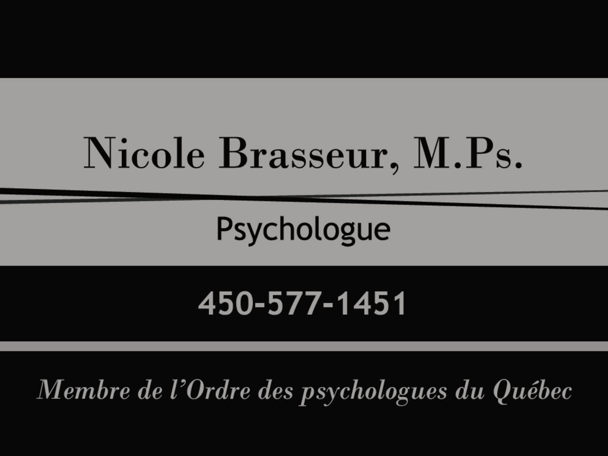 photo Nicole Brasseur - Psychologue