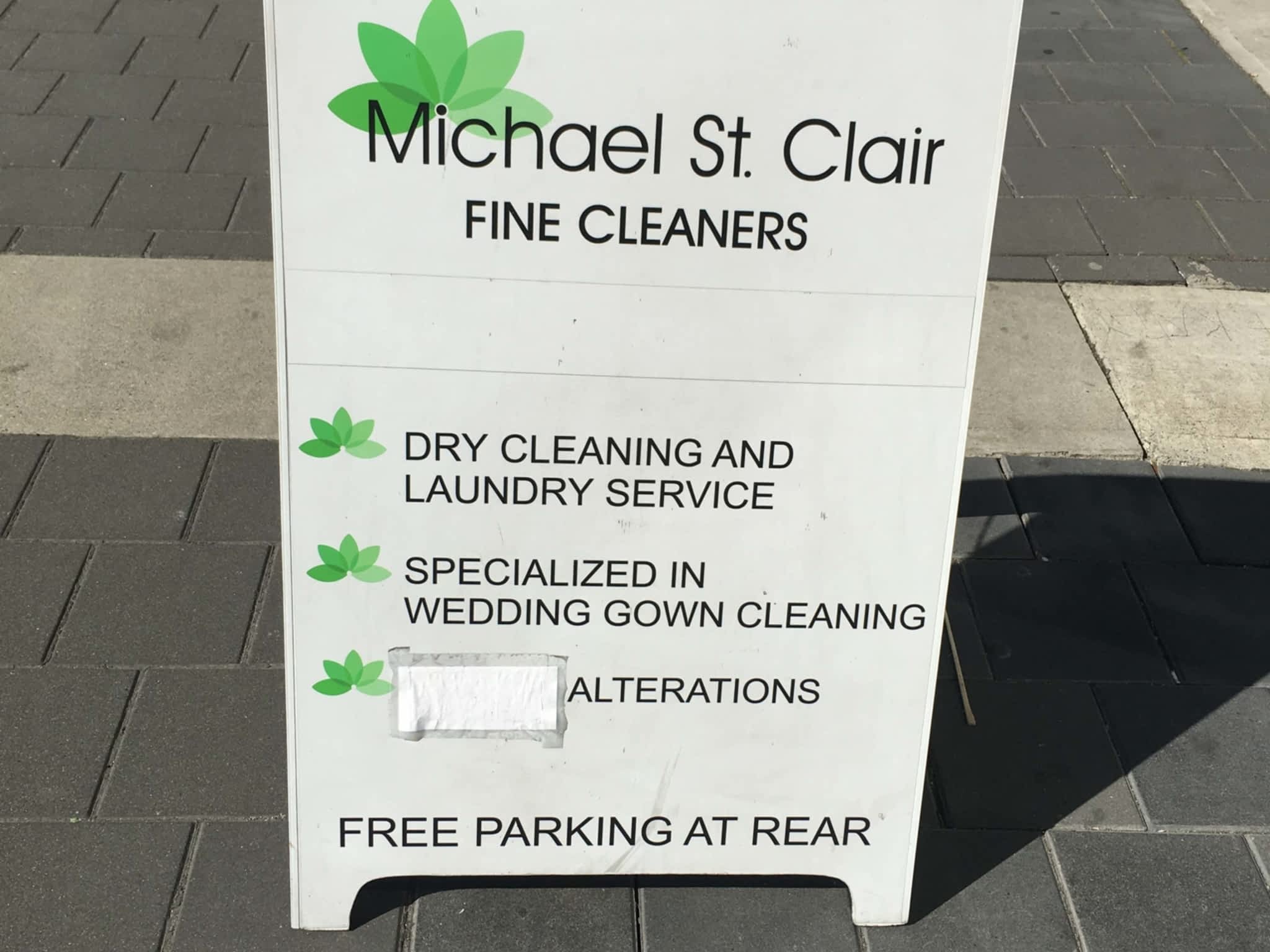 photo Michael St Clair Fine Cleaners